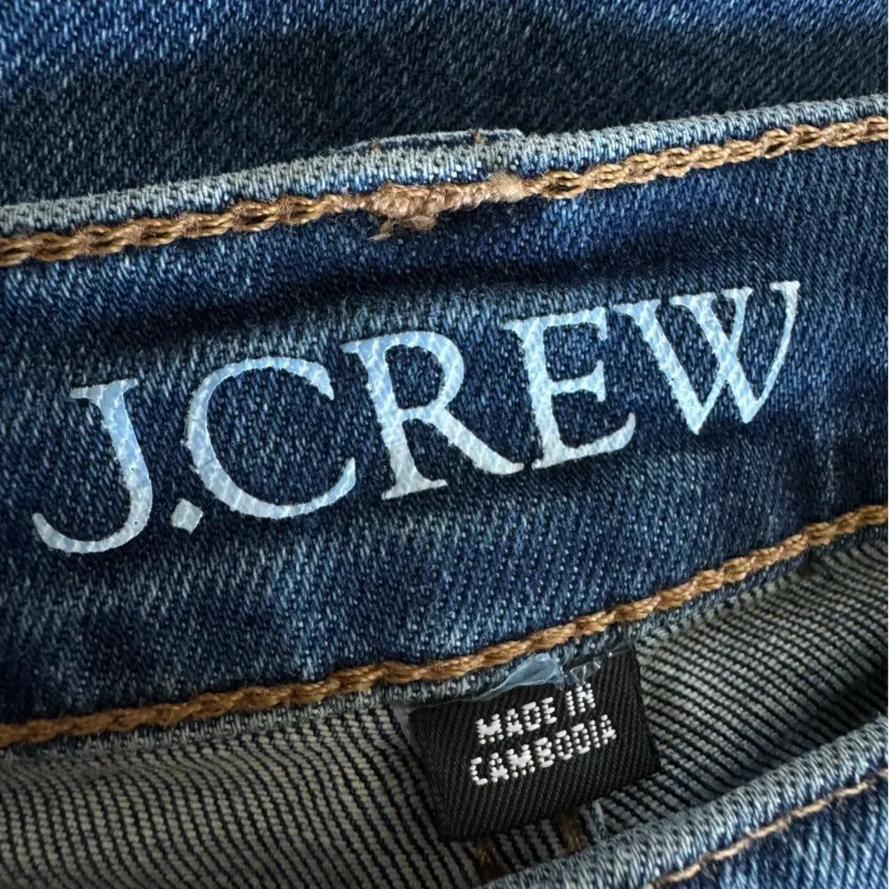 NEW J. Crew High-rise slim demi-boot jean in Surf wash Size 26